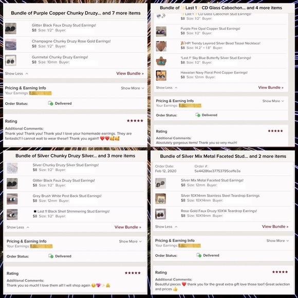 Clear Rhinestone Rose Gold Crown Stud Earrings! - Picture 14 of 16